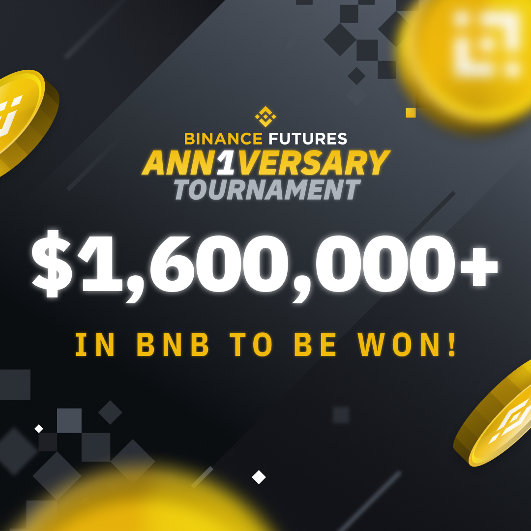 Win your share of $1,600,000 in Binance Tournament